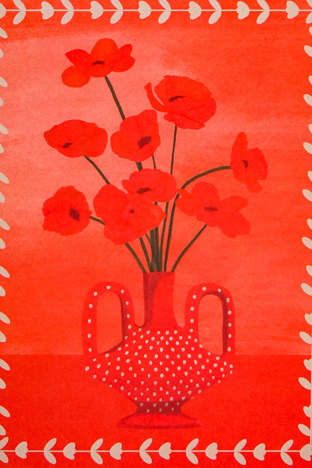 Poppies Card | Maison garçonne close-up
