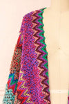 Eota Multicoloured Poncho w/ Patterns | Boutique 1861 front close-up