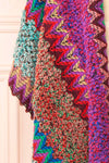 Eota Multicoloured Poncho w/ Patterns | Boutique 1861 sleeve
