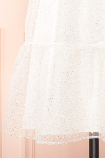 Eoya White Sparkly Babydoll Dress | Boutique 1861 bottom