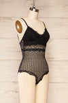 Espagna Black Lace Lingerie Bodysuit | Boutique 1861 side view