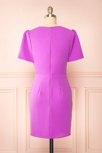 Esta Short Purple Dress | Boutique 1861 back view