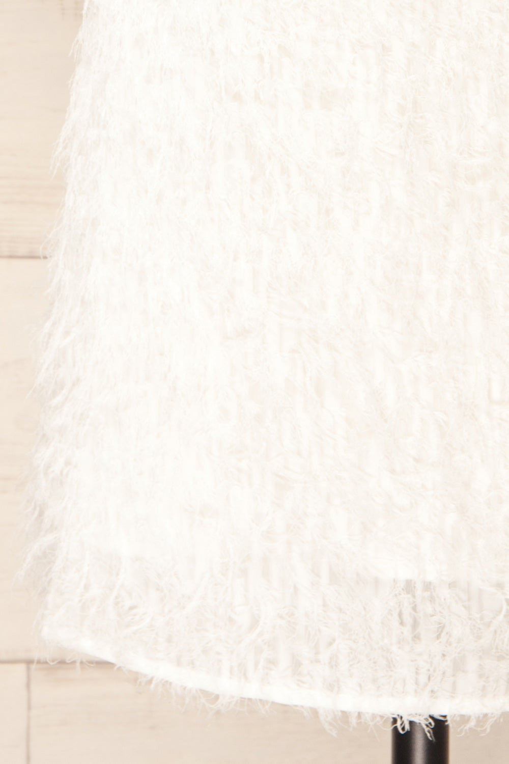 Estriez Short White Fringed Dress | La petite garçonne bottom