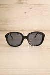 Etivaz Black Sunglasses w/ Blue Tint | La petite garçonne front view