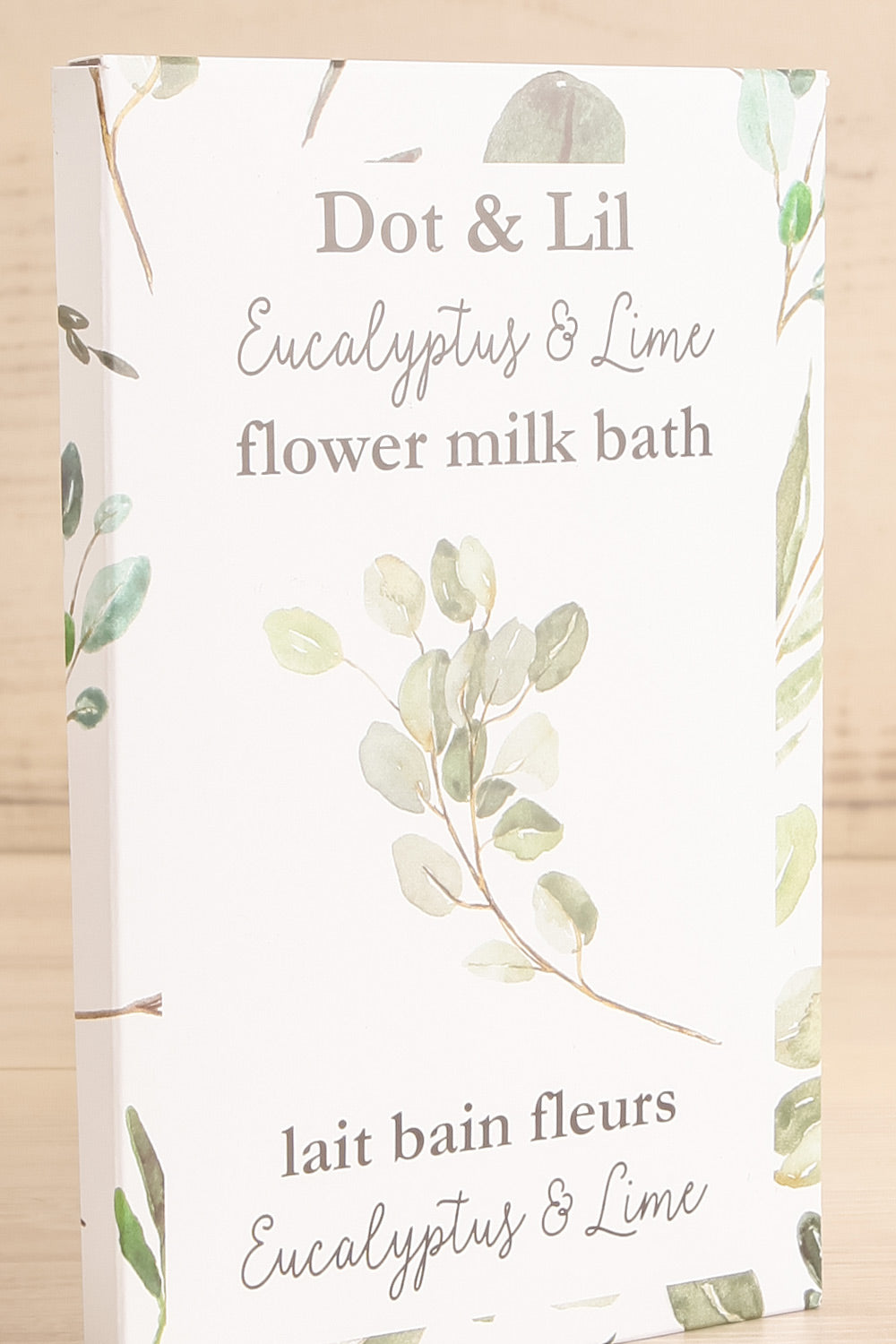 Eucalyptus & Lime Bath Milk Sachet | Maison garçonne side close-up