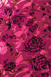 Eudine Short Violet Velvet Floral Dress | Boutique 1861 texture