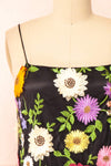 Eudorie | Colourful Short Floral Halter Dress