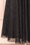Euphea Black Glitter Strapless Corset Dress | Boutique 1861 bottom