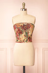 Euphemia Bustier Corset Top w/ Lace Up Back | Boutique 1861 front view