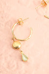 Euphrosine Hoop Pendant Earrings | Boutique 1861 close-up