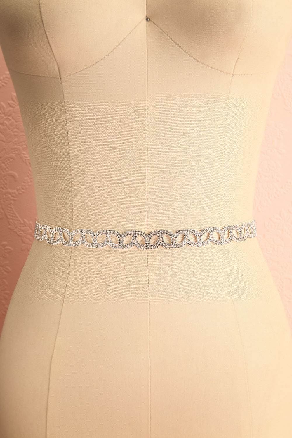 Euron Silver Crystal Ribbon Belt | Boudoir 1861