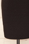 Eva-Marie Black Cable Pattern Short Dress | La petite garçonne bottom