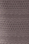 Eva-Marie Grey Cable Pattern Short Dress | La petite garçonne fabric