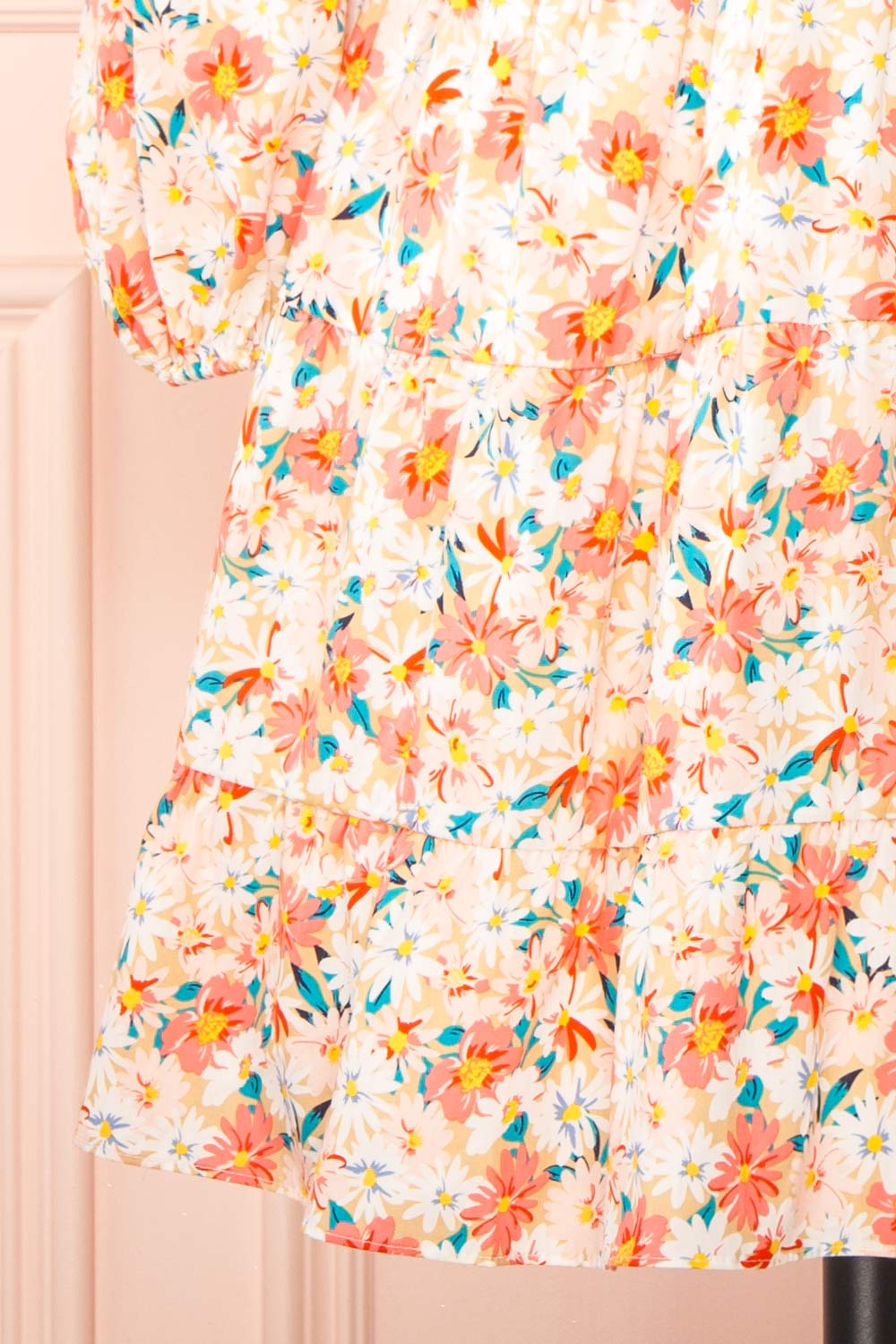 Evangeline Tiered Floral Babydoll Dress | Boutique 1861 bottom 