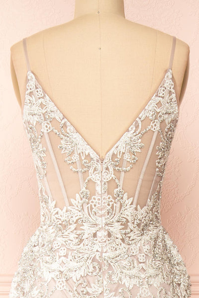 Evanthe Crystals Mermaid Wedding Dress | Boudoir 1861 back close-up