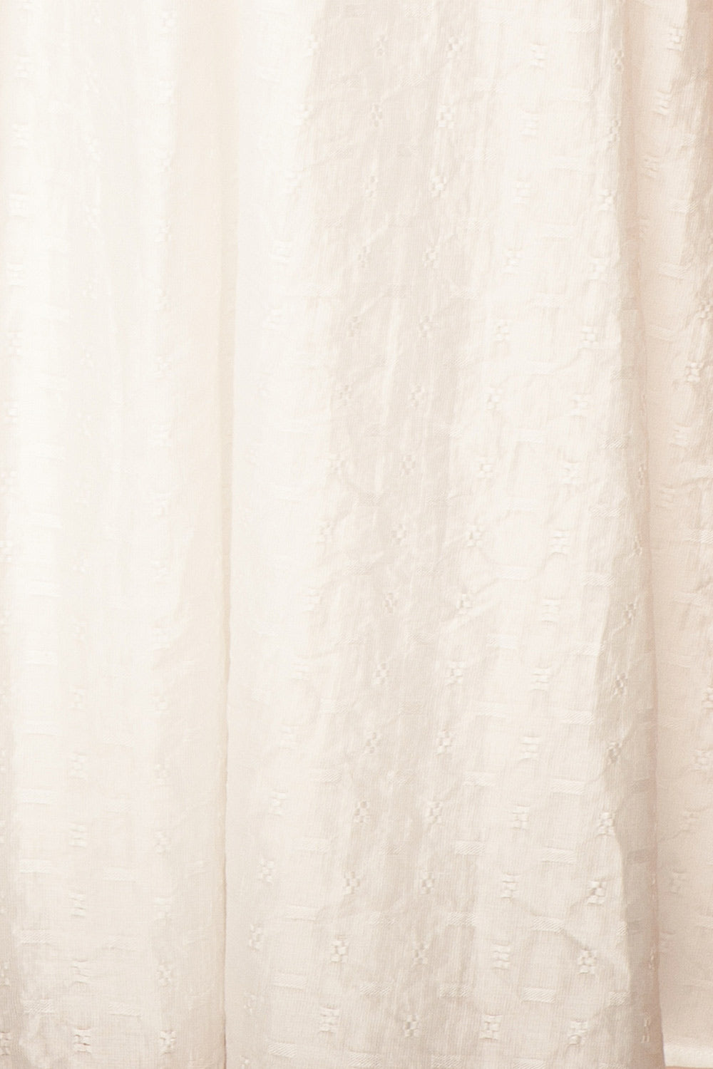 Evitae White Midi Dress w/ Short Sleeves | Boutique 1861  fabric 