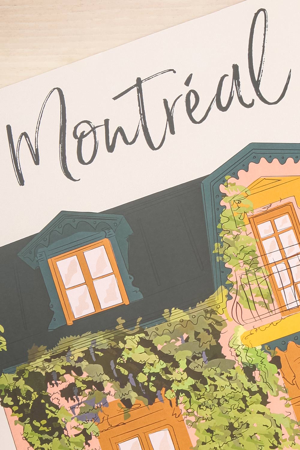 Facade Verdure Art Print | Maison Garçonne close-up