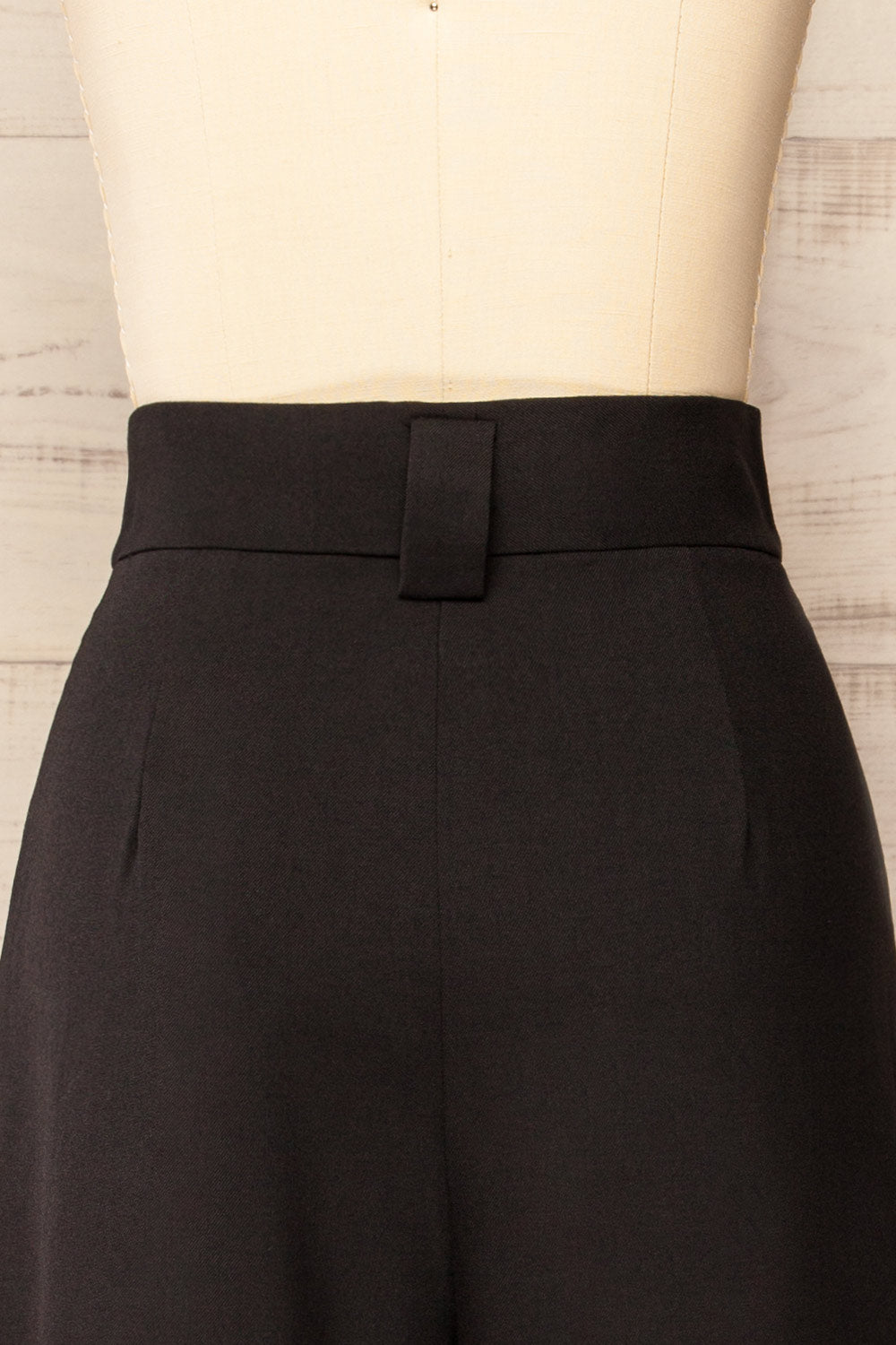 Famdon Black High-Waisted Wide Leg Pants | La petite garçonne  back