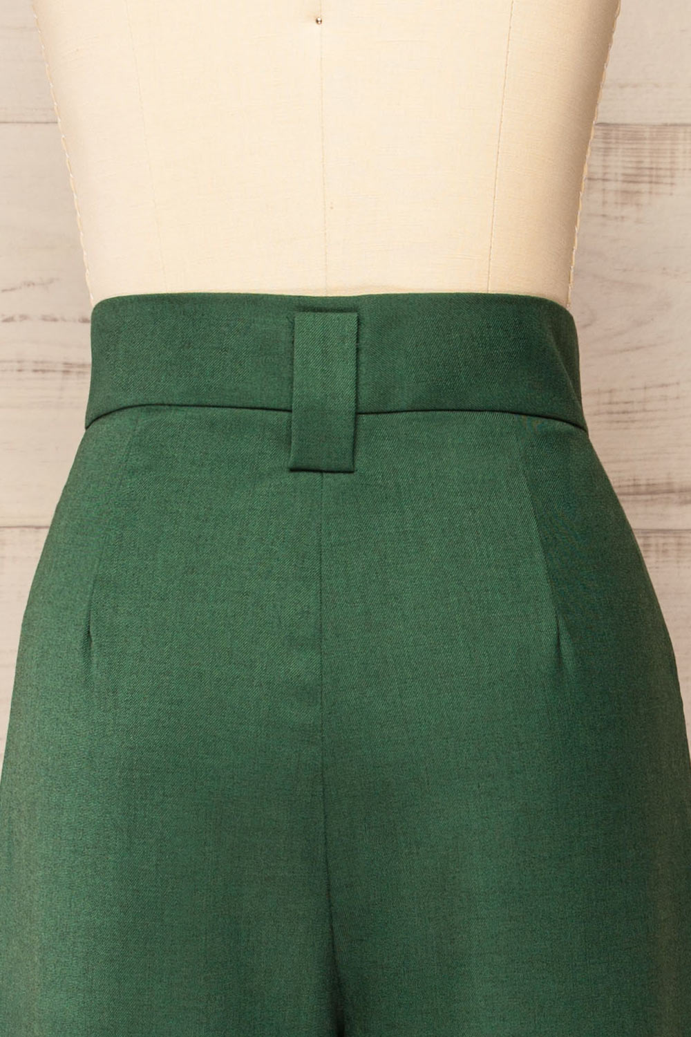 Famdon Green High-Waisted Wide Leg Pants | La petite garçonne  back 