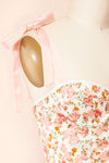 Fangelica Floral Lace Bodysuit | Boutique 1861 side close-up