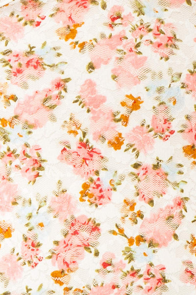 Fangelica Floral Lace Bodysuit | Boutique 1861 fabric