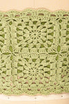 Faroe Sage Crochet Crop Top w/ Bow Straps | La petite garçonne texture