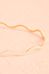 Faviola Wavy Headband w/ Pearls | Boutique 1861 close-up