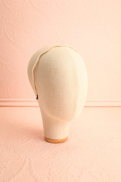 Faviola Wavy Headband w/ Pearls | Boutique 1861 head view