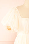 Faye Beige Babydoll Dress | Boutique 1861 side close-up