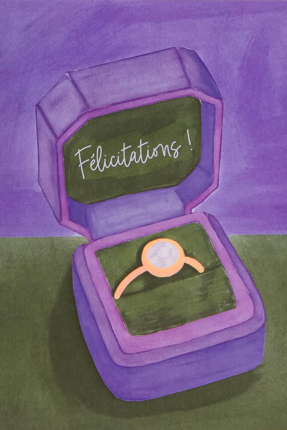 Felicitations - Bague Coffret Card | Maison garçonne close-up