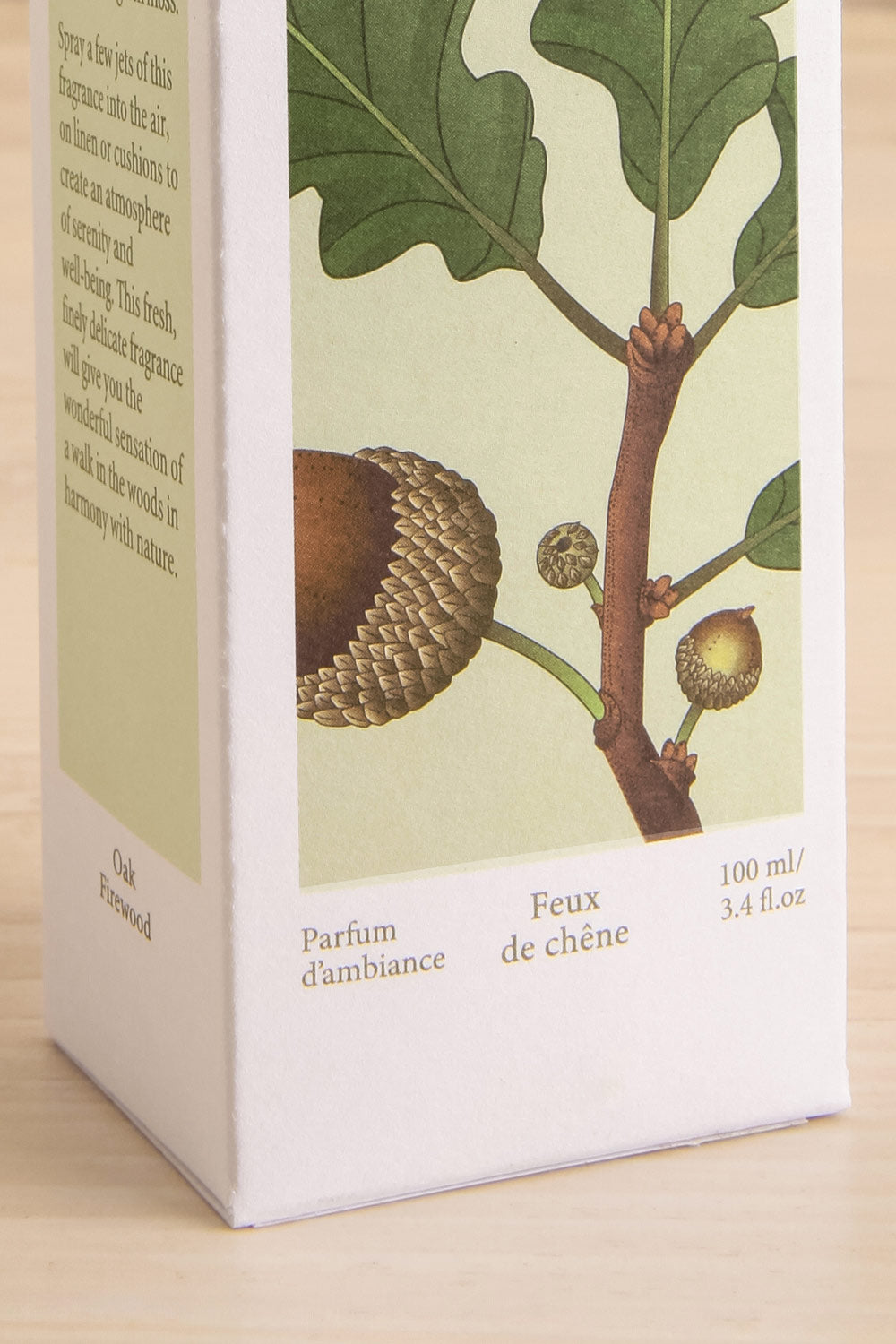 Oak Firewood Room Spray by Theorie Botanique | Maison garçonne box close-up