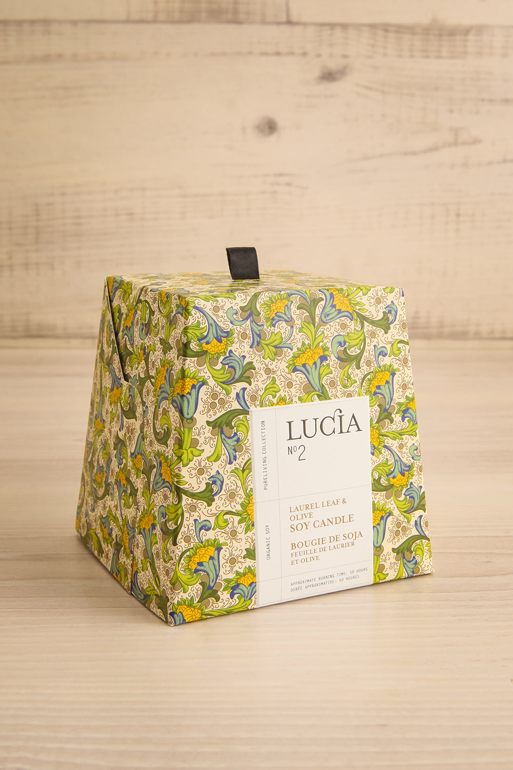 Laurel Leaf and Olive Candle by Lucia - 2 Options | Maison garçonne tall box