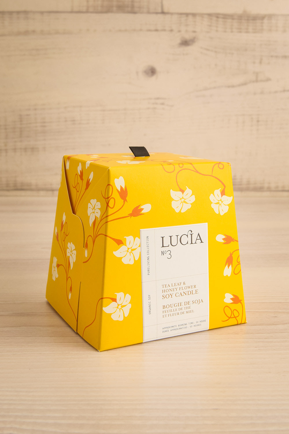 Tea Leaf and Honey Flower Candle by Lucia - 2 Options | Maison garçonne tall box