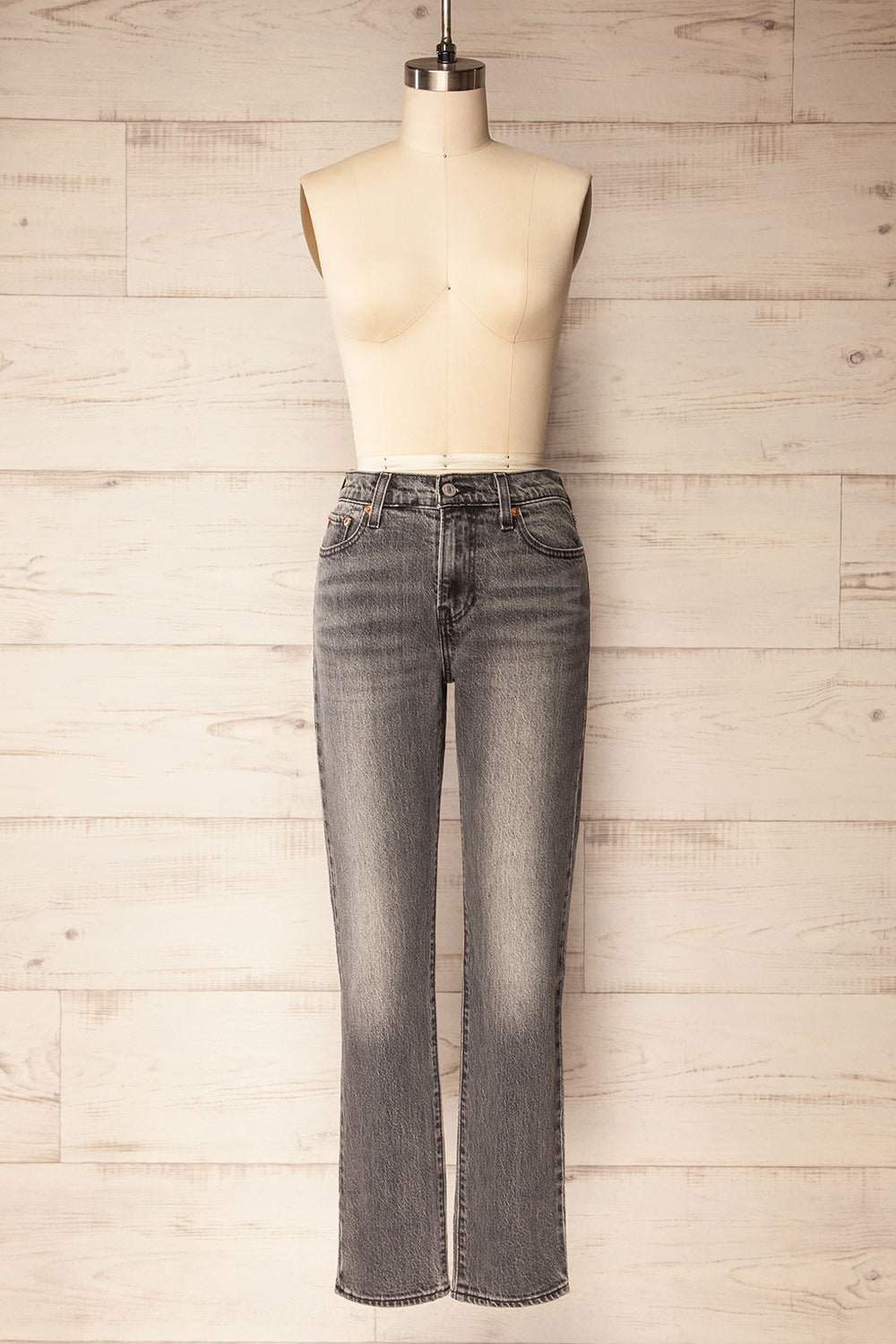 Fidenza Slim Leg Grey Denim Pants | La petite garçonne