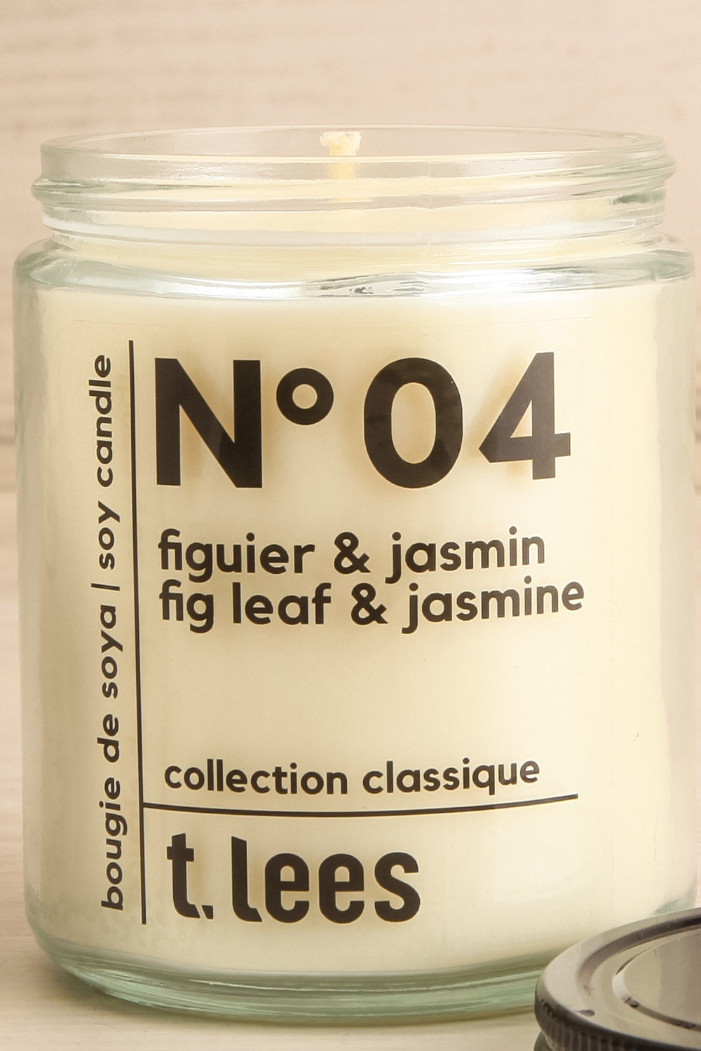 Fig Leaf & Jasmine Candle 2 Options | Maison garçonne open close-up