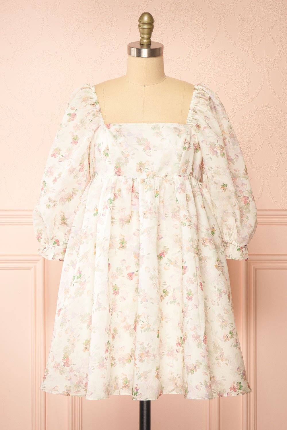 Fizelle Short Floral Babydoll Dress | Boutique 1861 front view