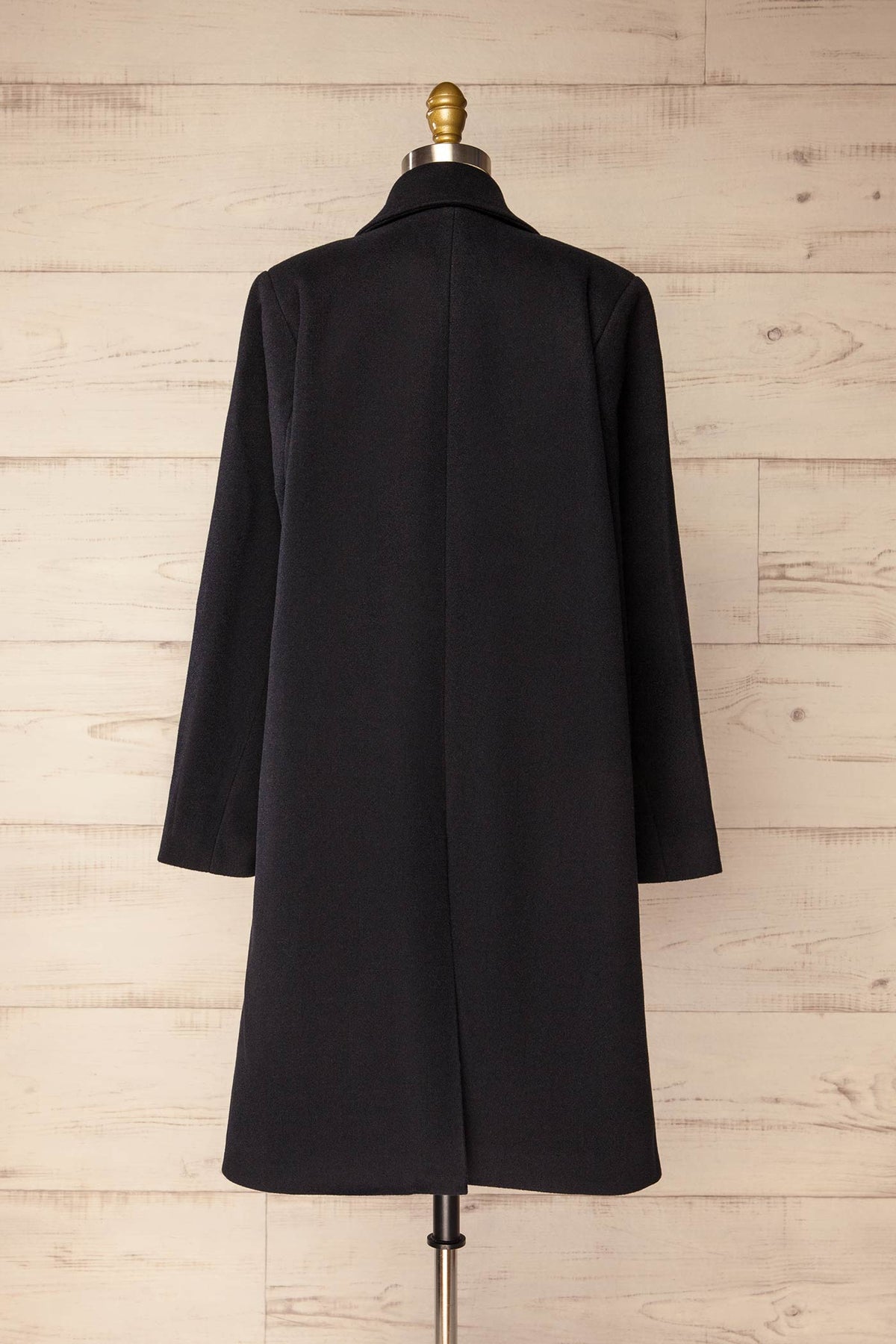 Flamidien | Navy Straight Felt Coat