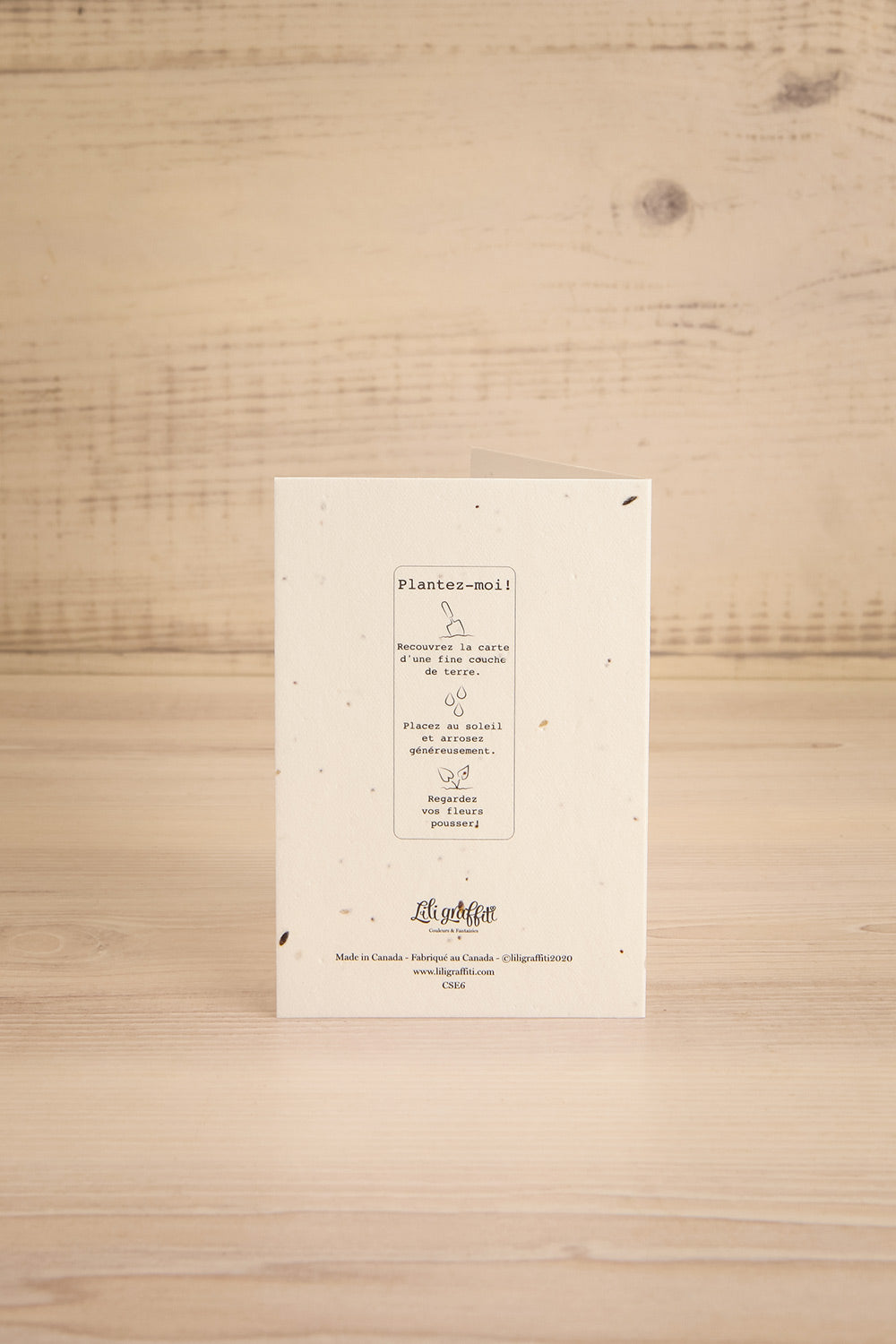 Wild Flowers Plantable Seed Card | Maison garçonne back