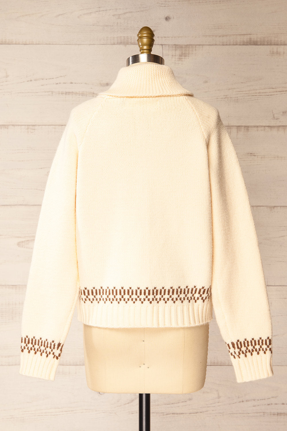 Flicka Zip-Up Jacket with Embroidered Horses | La petite garçonne back view