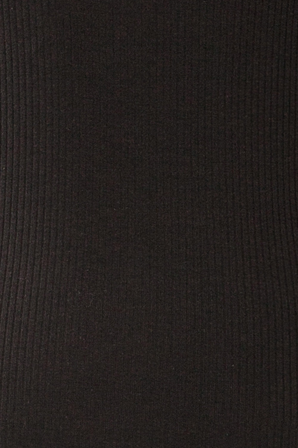 Floirac Black Sleeveless Ribbed Midi Dress | La petite garçonne fabric 