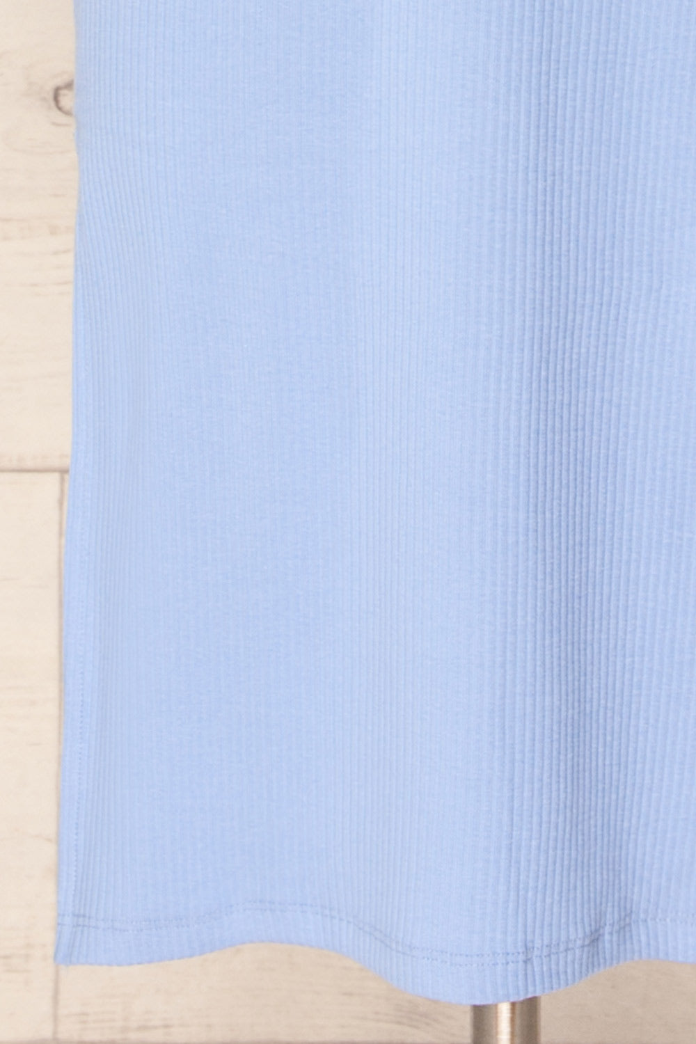 Floirac Blue Sleeveless Ribbed Midi Dress | La petite garçonne bottom