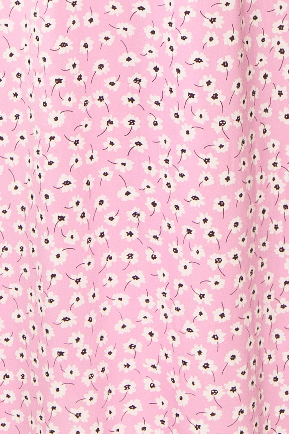 Floranda Pink Floral Midi Dress w/ Ruffles | Boutique 1861  fabric 