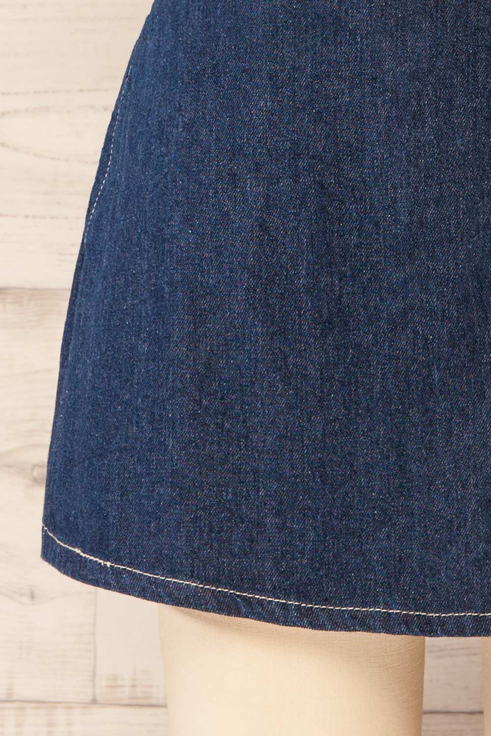 Fontana High-Waisted Denim Skort | La petite garçonne bottom 