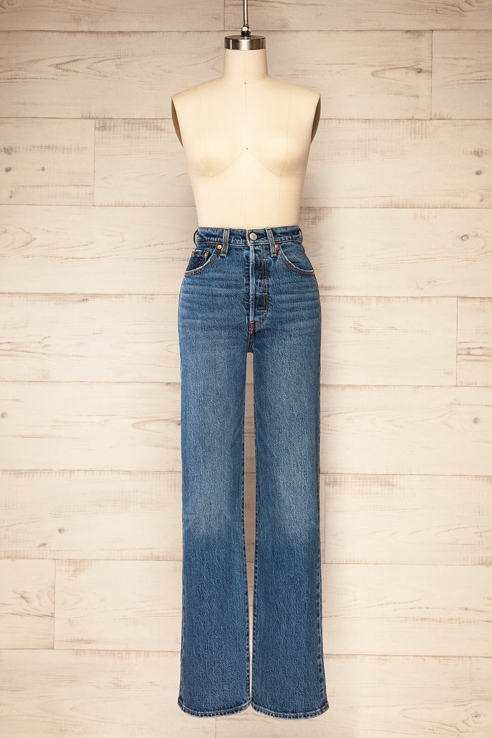 Forsse Straight Leg High-Waisted Jeans | La petite garçonne front view