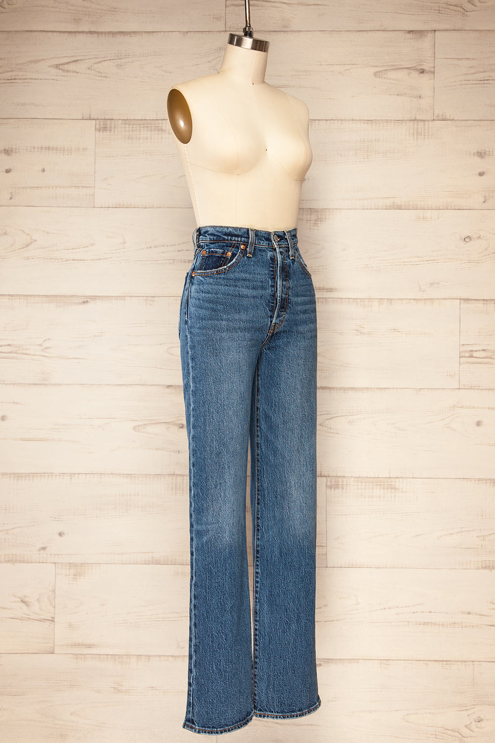 Forsse Straight Leg High-Waisted Jeans | La petite garçonne side view