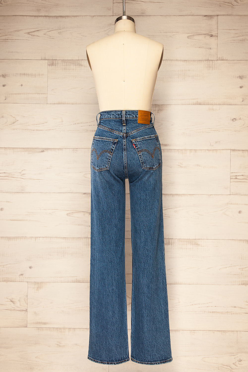 Forsse Straight Leg High-Waisted Jeans | La petite garçonne back view