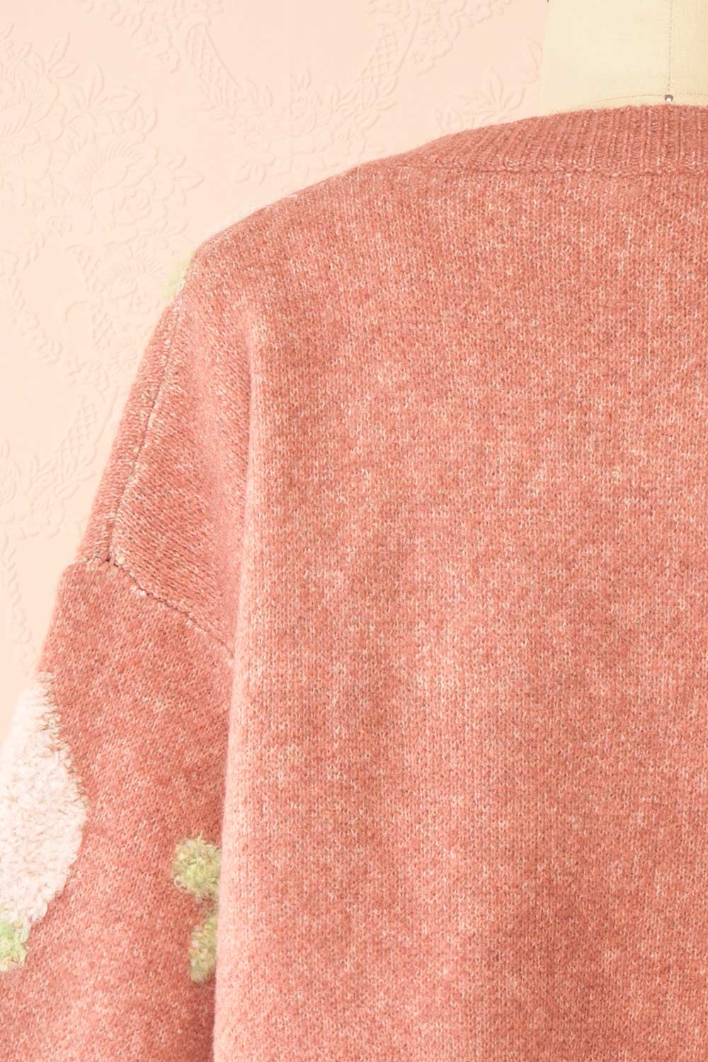 Fraisinnette Strawberries Patterned Cardigan | Boutique 1861 back