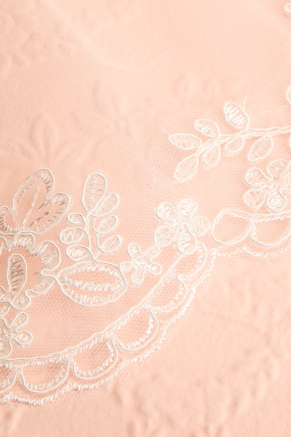 Frederica Wedding Veil with Floral Lace | Boudoir 1861 lace close-up