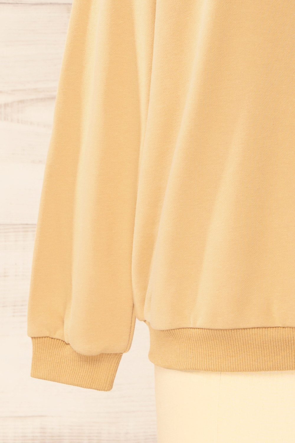 Galway Beige Exclusive La petite garçonne Embroidered Sweatshirt | La petite garçonne sleeve 