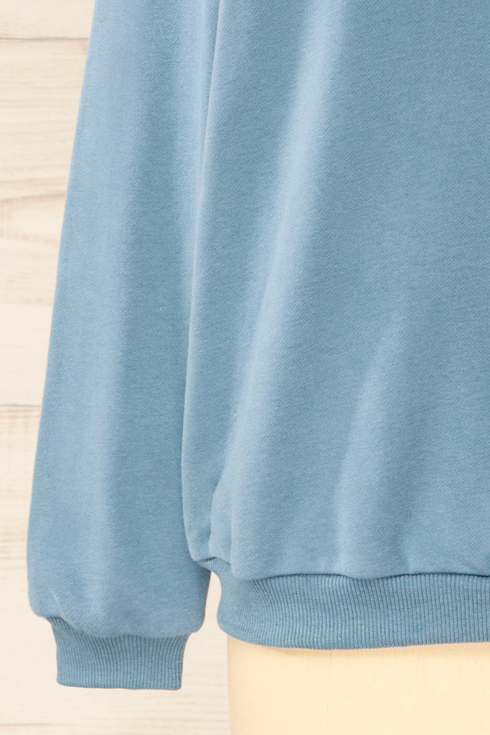 Galway Blue Exclusive La petite garçonne Embroidered Sweatshirt | La petite garçonne sleeve 